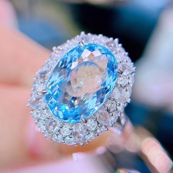 Natural Blue Topaz Ring – Genuine Earth-Mined Gemstone Jewelry