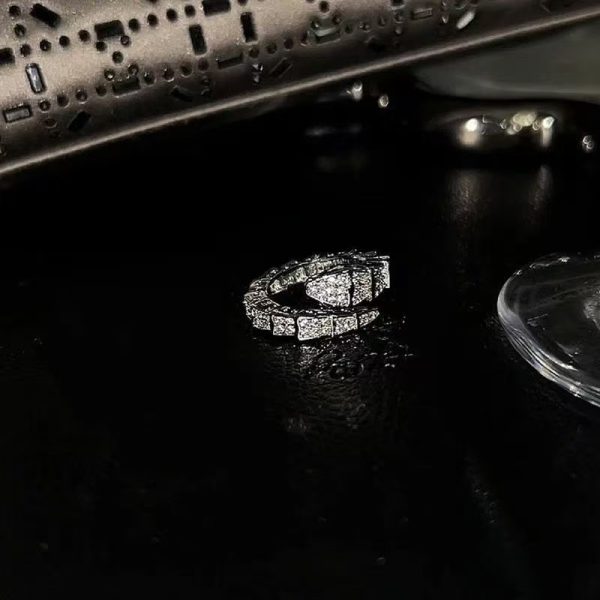 Full Pavé Open Band Ring for Women – Adjustable Diamond-Cut Sterling Silver Jewelry